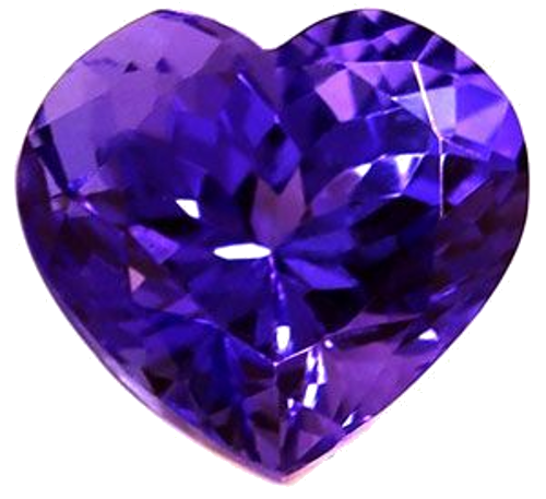 3.87 carat BLUE Heart Tanzanite (1)