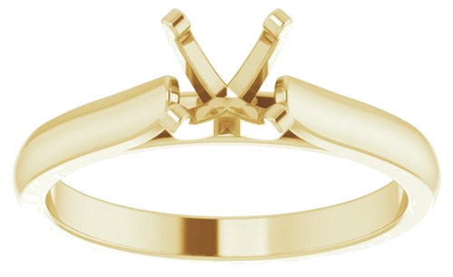 Sužadėtuvių Žiedas „Solitaire“ 14k yellow gold Round 5.5mm (3)