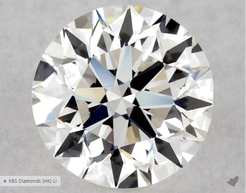 0.5 carat H-VS1 Excellent cut Natūralus Round Deimantas (1)