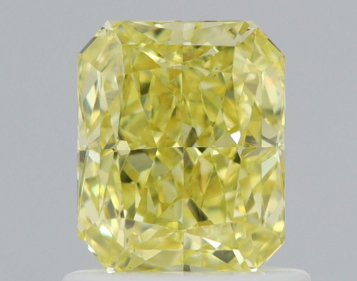 1.02 carat Fancy Intense Yellow-VS2 Natūralus Radiant Deimantas (1)