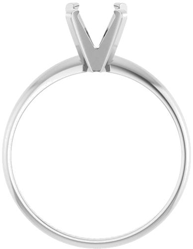 Sužadėtuvių Žiedas „Solitaire“ 585 Baltojo Aukso Round 6.5mm (2)