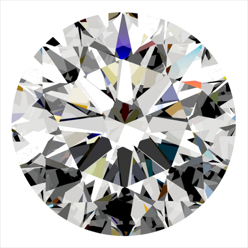 0.3 carat D-VS2 Excellent cut Natūralus Round Deimantas (1)