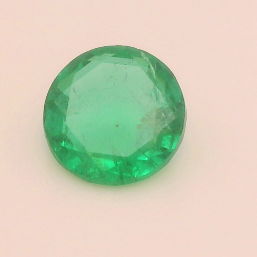 0.51 carat GREEN Round Smaragdas (1)