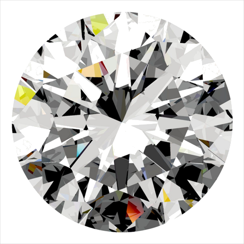 0.4 carat E-VS1 Excellent cut Natūralus Round Deimantas (1)
