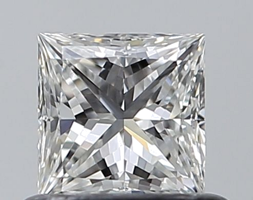 0.52 carat F-VVS1 Natūralus Princess Deimantas (1)
