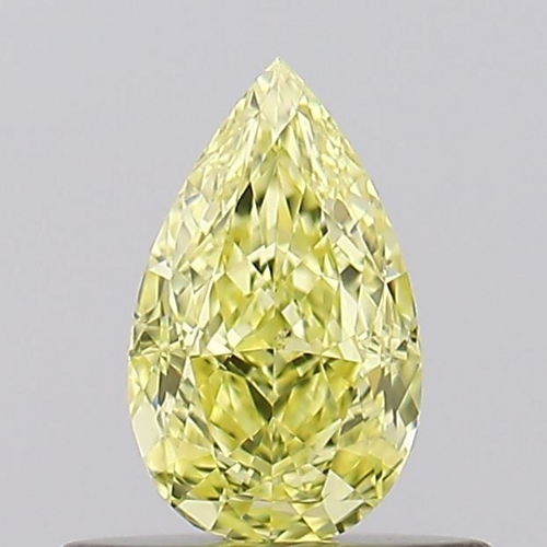 0.5 carat Fancy Intense  Yellow-SI1 Natūralus Pear Deimantas (1)