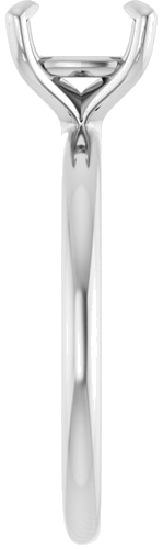 Sužadėtuvių Žiedas „Solitaire“ 585 Baltojo Aukso Cushion 7mm (4)