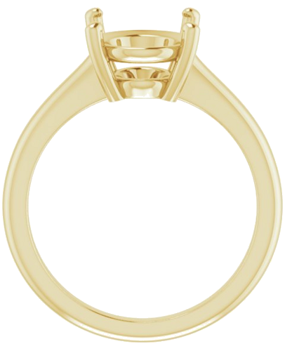 Sužadėtuvių Žiedas „V-End Prong“ 14k yellow gold Oval 11mm x 9mm (2)
