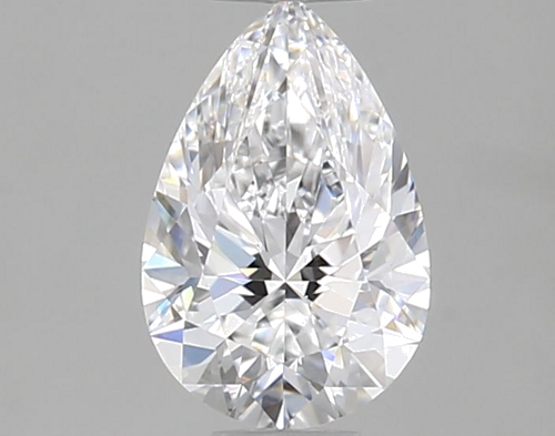 0.5 carat D-VS1 Natūralus Pear Deimantas (1)