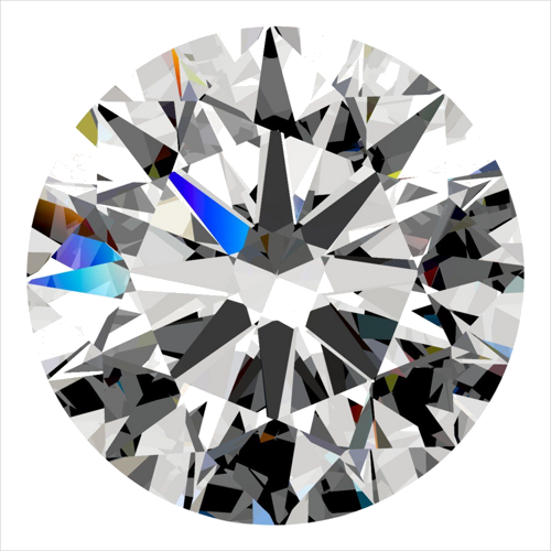 0.36 carat F-IF Excellent cut Natūralus Round Deimantas (1)