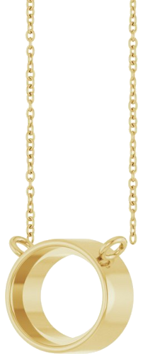 Pakabukas „Bezel-Set Cabochon“ 14k yellow gold Oval 9mm x 7mm (2)