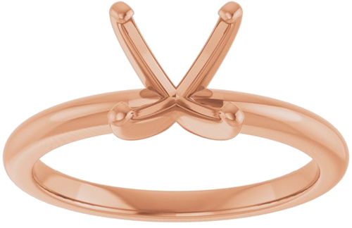Sužadėtuvių Žiedas 14k rose gold Cushion 7mm (3)