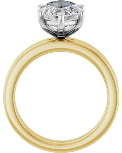 Sužadėtuvių Žiedas „Solitaire“ 14k yellow/white gold Marquise 16mm x 8mm (7)