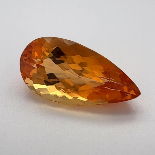 5.0 carat ORANGE Pear Topaz (1)