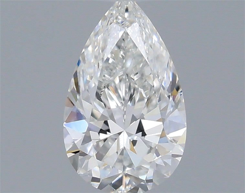 0.51 carat F-VVS2 Natūralus Pear Deimantas (1)