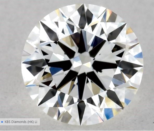 0.56 carat H-VVS2 Excellent cut Natūralus Round Deimantas (1)