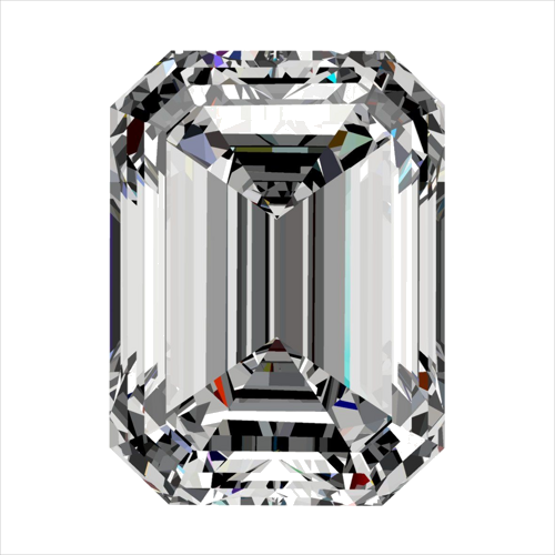 0.4 carat I-VVS1 Natūralus Emerald Deimantas (1)