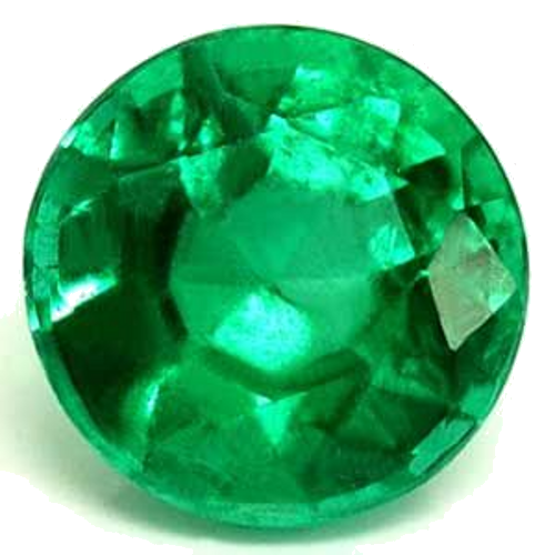 0.56 carat GREEN Round Smaragdas (1)