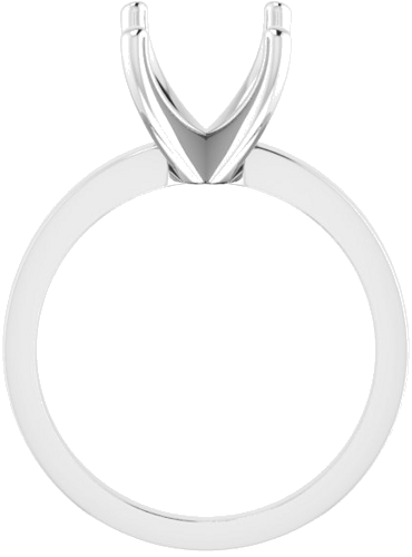 Sužadėtuvių Žiedas „Solitaire“ 585 Baltojo Aukso Emerald 10mm x 8mm (2)