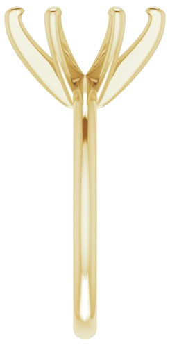 Sužadėtuvių Žiedas „Solitaire“ 585 Geltonojo Aukso Oval 11mm x 9mm (4)