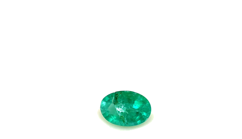 0.37 carat GREEN Oval Smaragdas (1)