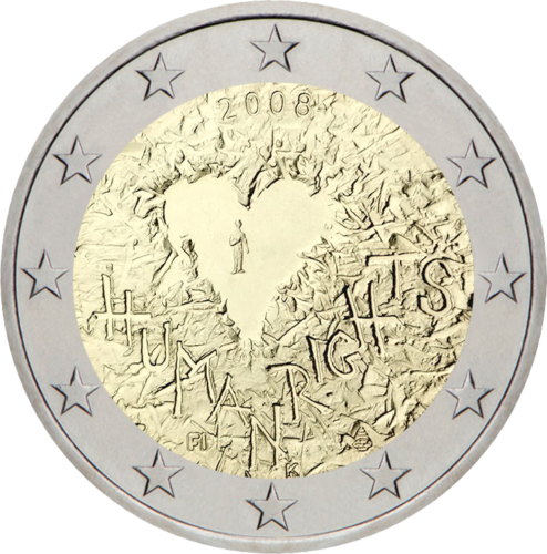 2008 Finland 60th anniversary of human rights 2 euro coin (1)