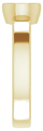 18K Yellow 5.5 mm Round Solitaire Engagement Ring Mounting (4)