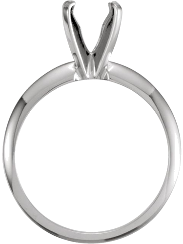 Sužadėtuvių Žiedas „Pre-Notched Lightweight Solitaire“ 14k white gold Round 9.1mm x 9.7mm (2)
