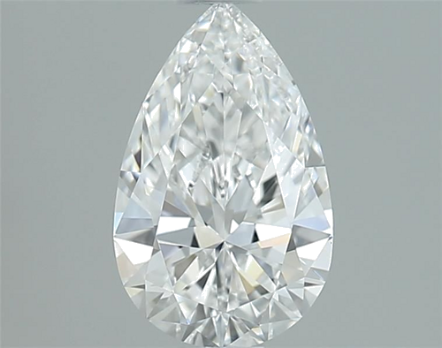 0.64 carat E-IF Natūralus Pear Deimantas (1)