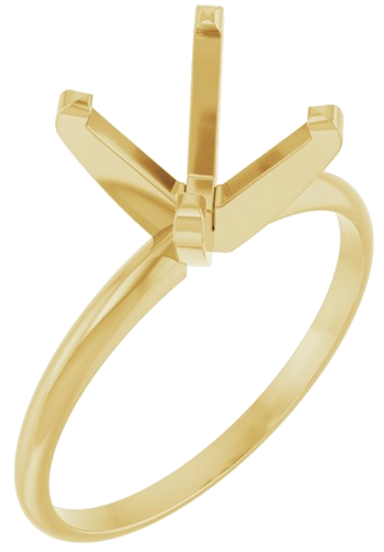 Sužadėtuvių Žiedas „Solitaire“ 585 Geltonojo Aukso Round 9mm (1)