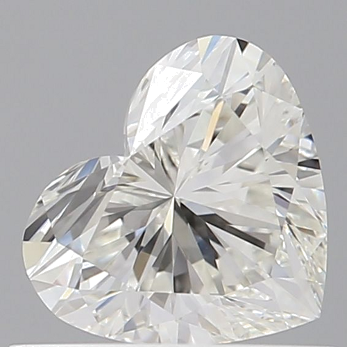 0.66 carat H-VVS1 Natūralus Heart Deimantas (1)