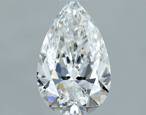 0.59 carat F-VVS1 Natūralus Pear Deimantas (1)