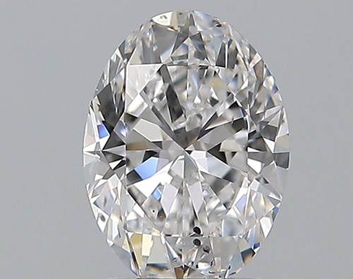 1.7 carat D-SI2 Natūralus Oval Deimantas (1)