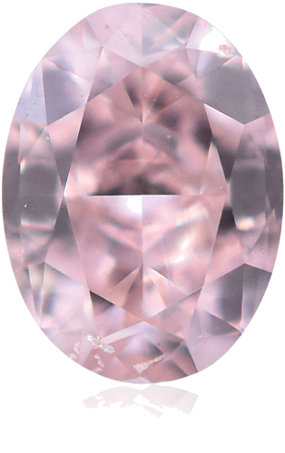 0.19 carat Fancy Orangey Pink-SI2 Natūralus Oval Deimantas (1)