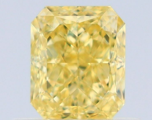 0.59 carat Fancy Intense Yellow-VVS1 Natūralus Radiant Deimantas (1)