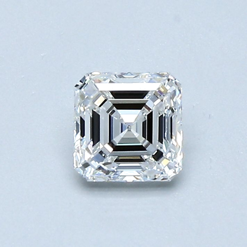 0.51 carat E-IF Natūralus Asscher Deimantas (1)