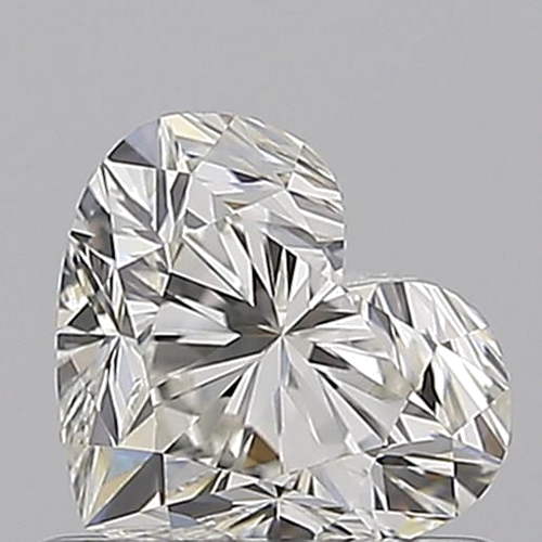 0.71 carat I-VVS1 Natūralus Heart Deimantas (1)