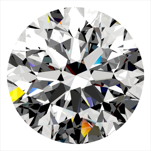 0.4 carat F-VS1 Very Good cut Natūralus Round Deimantas (1)