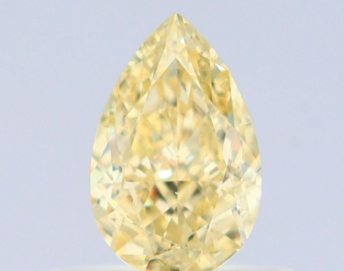 0.57 carat Fancy Yellow-VS1 Natūralus Pear Deimantas (1)