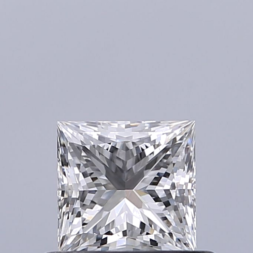 0.53 carat F-VVS2 Natūralus Princess Deimantas (1)