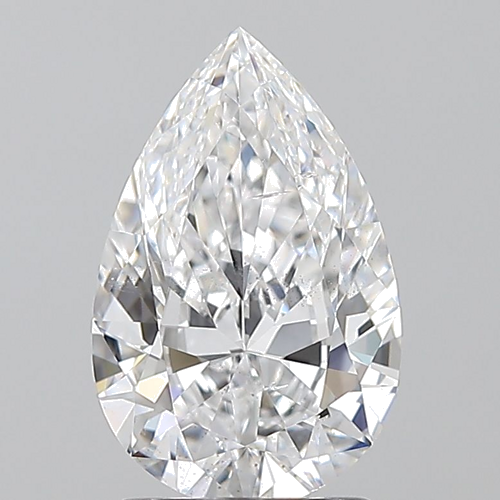 1.7 carat D-SI2 Natūralus Pear Deimantas (1)