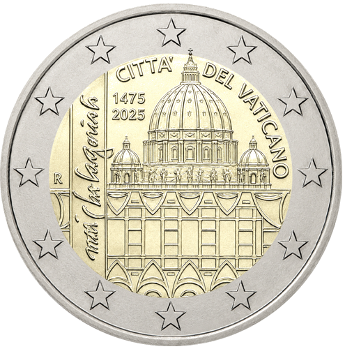 2025 Vatican Michelangeloi 2 euro coin (2)