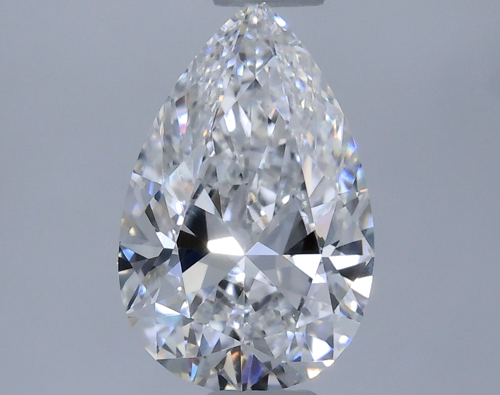 0.58 carat E-VS1 Natūralus Pear Deimantas (1)