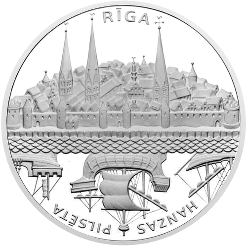 2011 Latvia Riga 1 Lats Silver Coin (1)