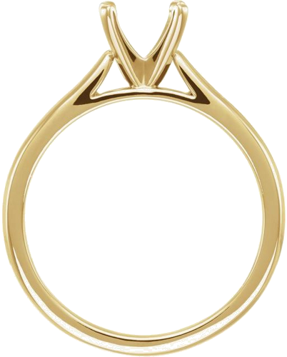 Sužadėtuvių Žiedas „Solitaire“ 14k yellow gold Round 6.5mm (2)