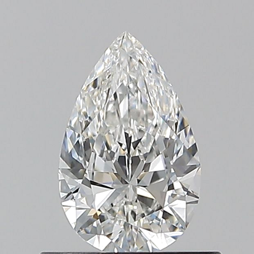 0.56 carat F-VVS2 Natūralus Pear Deimantas (1)