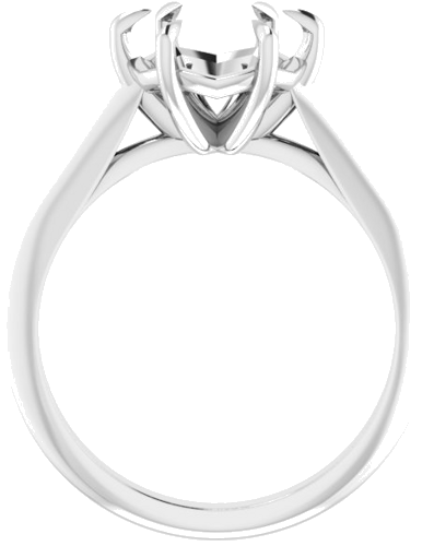 Sužadėtuvių Žiedas „Claw-Prong Solitaire“ 950 Platinos Round 8.8mm (2)