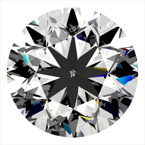 0.3 carat G-SI1 GD cut Natūralus Round Deimantas (1)