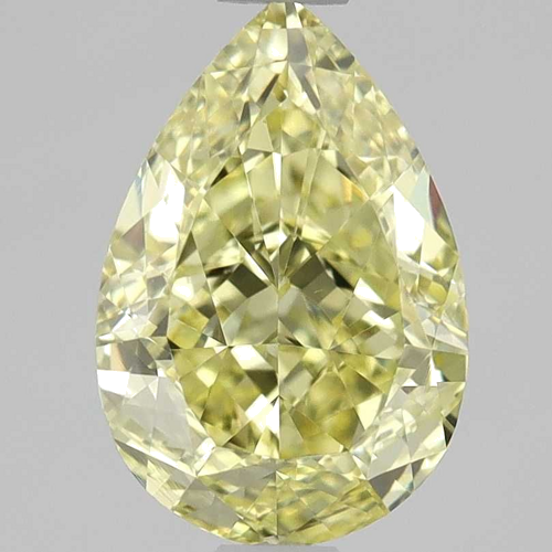 1.0 carat Fancy Intense Yellow-VS1 Natūralus Pear Deimantas (1)