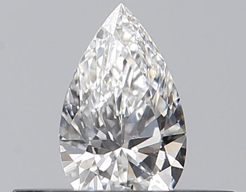 0.23 carat F-VVS2 Natūralus Pear Deimantas (1)